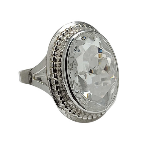 Hopeasormus kirkas 14mm x 10mm, hopeaa