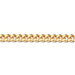 9K Panssari-riipusketju 1,4mm leveä, keltakultaa