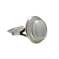 hopeasormus valkoinen 10mm x 8mm, hopeaa