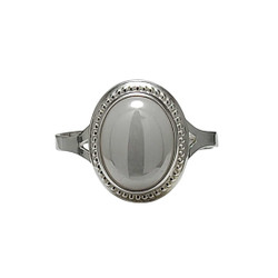 hopeasormus valkoinen 10mm x 8mm, hopeaa