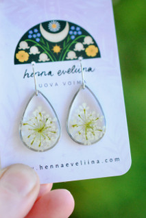 Koiranputki -korvakorut, pisara, teräs