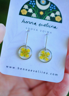 Rätvänä -korvakorut, teräs