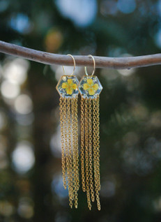 Valotar-korvakorut, rätvänä/kulta