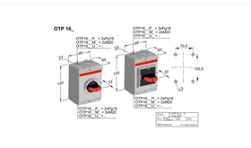 TURVAKYTKIN VIPU ABB OTP16HT3M251 3-NAP 7,5kW IP65