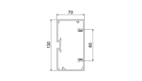 JOHTOKANAVA ONNLINE STYLE 70X130X2000, PVC, VAL