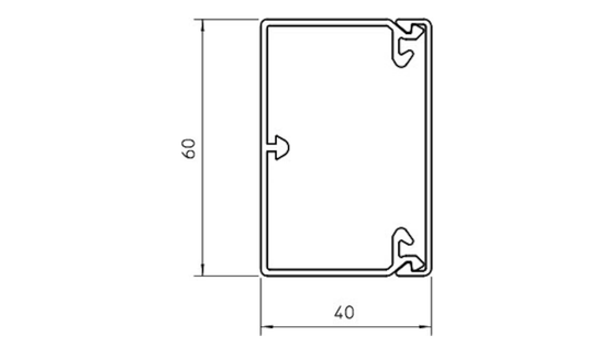 ASENNUSKANAVA ONNLINE 40x60x2000mm VA