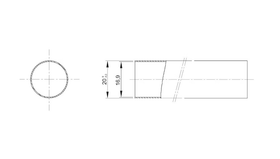 ASENNUSPUTKI MUOVI ONNLINE JM 20, JÄYKKÄ, 750N, PVC