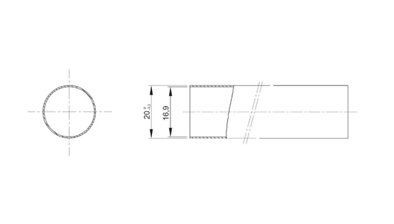 ASENNUSPUTKI MUOVI ONNLINE JM 20, JÄYKKÄ, 750N, PVC