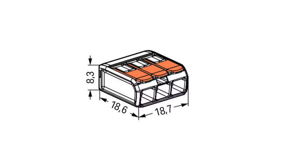 RASIALIITIN WAGO 221-413 VIPU,3-NAP,0.14-4mm2