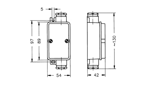 VAIHTORASIA SELCAST 54X89MM SILUM. 1VEDONP.