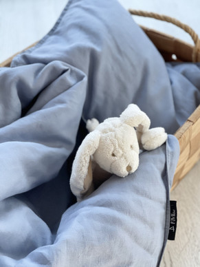 Pellavalakanat, baby, siniharmaa