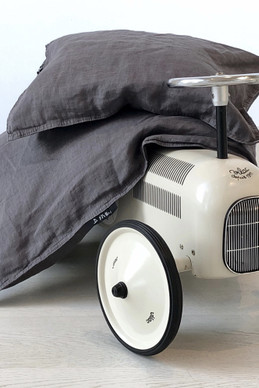 Pellavalakanat, junior, harmaa