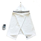 Harmaja pyyhe, valkoinen 