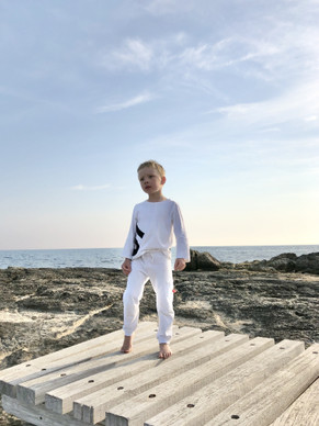 Purje yöpuku, valkoinen (koot 86-116)