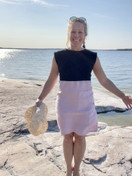 Aalto mekko, bambua ja pellavaa