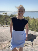 Aalto mekko, bambua ja pellavaa