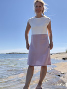 Aalto mekko, bambua ja pellavaa