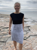 Aalto mekko, bambua ja pellavaa