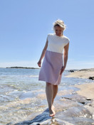 Aalto mekko, bambua ja pellavaa