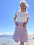 Aalto mekko, bambua ja pellavaa