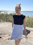 Aalto mekko, bambua ja pellavaa