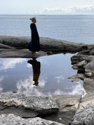 Pitkä merinovillainen Saaristo villatakki