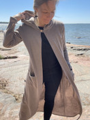 Pitkä merinovillainen Saaristo villatakki