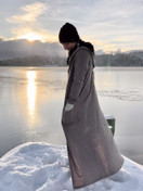 Pitkä merinovillainen Saaristo villatakki