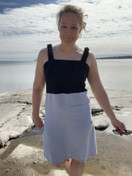 TYYNI mekko, bambua ja pellavaa