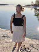 TYYNI mekko, bambua ja pellavaa