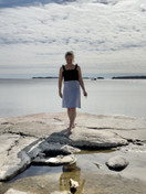 TYYNI mekko, bambua ja pellavaa