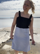 TYYNI mekko, bambua ja pellavaa