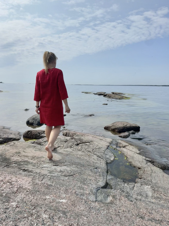 LOISTE mekko (100% pellavaa)