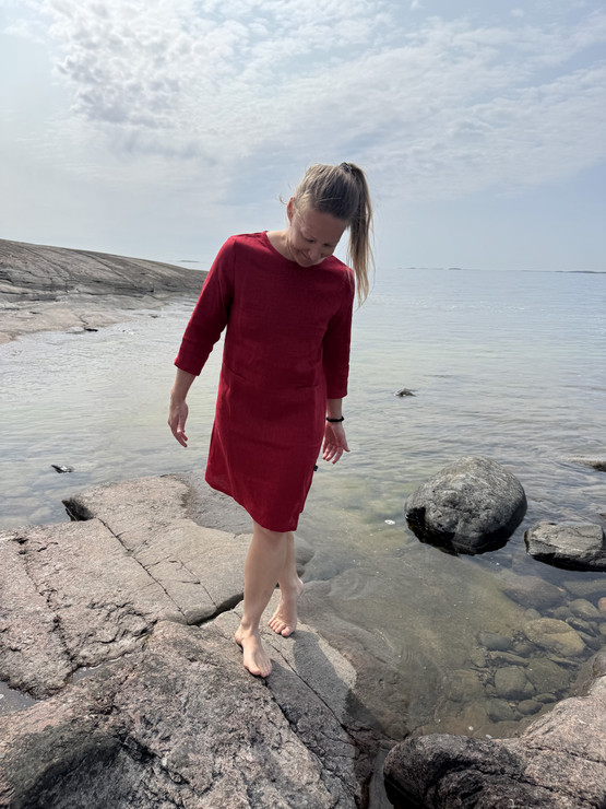 LOISTE mekko (100% pellavaa)