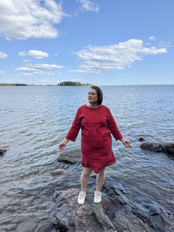 LOISTE mekko (100% pellavaa)