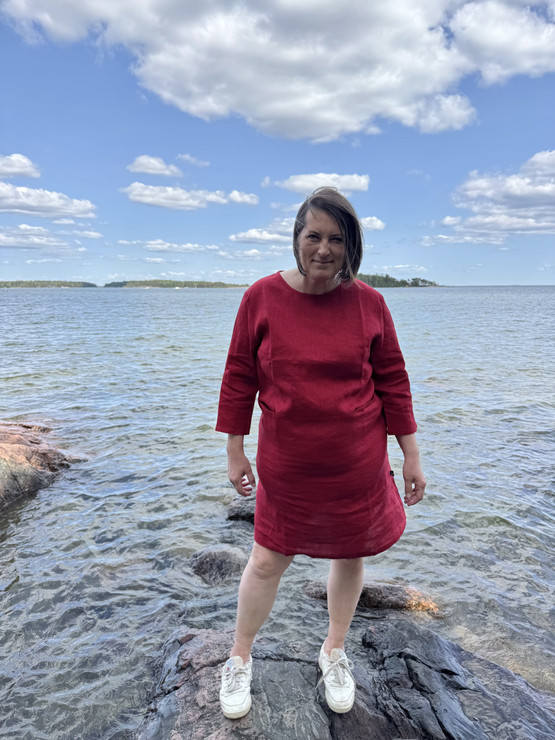 LOISTE mekko (100% pellavaa)