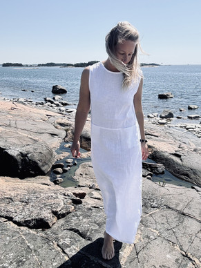 Saari mekko (100% pellavaa)