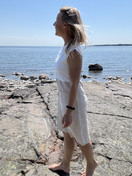 Aalto mekko, bambua ja pellavaa