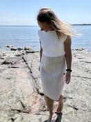 Aalto mekko, bambua ja pellavaa