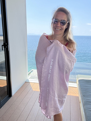 Usva matkapyyhe, 100% pellavaa