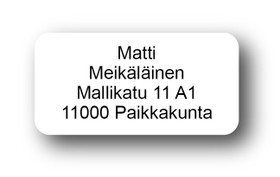 Osoitetarrat 4x2 cm