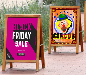 Säänkestävä juliste A-telineeseen 50x70 cm