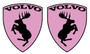 Volvo hirvitarra pinkki pari