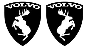 Volvo hirvitarra musta pari