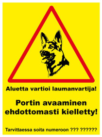 Koirakyltti - laumanvartija 