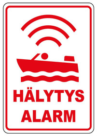 Veneessä hälytys-alarm