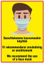 Suosittelemme kasvomaskin käyttöä tarra