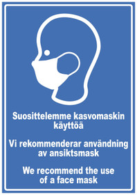 Suosittelemme kasvomaskin käyttöä tarra-2