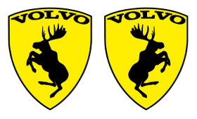 Volvo hirvitarra matta, keltainen pari