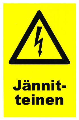 Jännitteinen kyltti